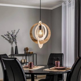 SIGMA Lampada a sospensione Glam con paralume circolare