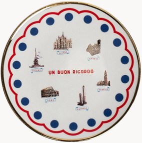 Piatto da dessert in porcellana Monumenti