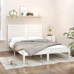 Giroletto Bianco İn Legno Massello 160x200 Cm /