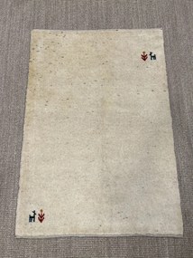 Gabbeh Tappeto persiano 110x80 Beige (Iran) Annodato A Mano