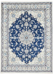 Nain Tappeto 170 x 240 Blu (Iran) Annodato A Mano