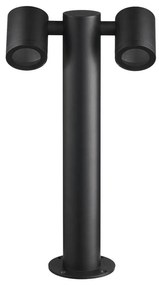 Lampada da esterno KETTO 2xGU10/60W/230V IP44 nera
