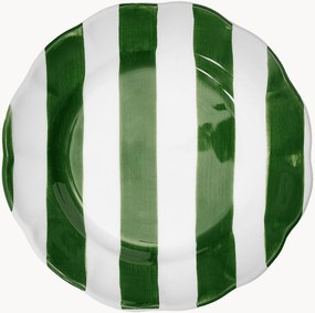 Piatto da insalata dipinto a mano Stripe