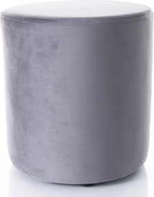 Pouf Doti B Velvet in velluto grigio scuro – 38x38x42 cm