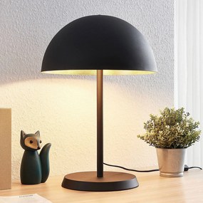 Lampada da tavolo Lindby Idalene, altezza 51 cm, nero, metallo