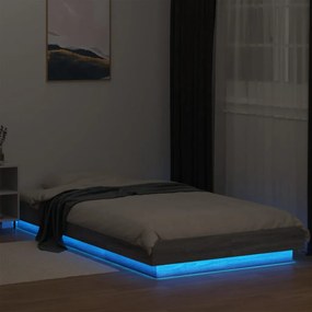 Giroletto luci led grigio sonoma 100x200cm in legno multistrato