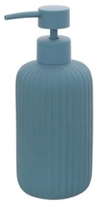 Dispenser portasapone liquido da appoggio in ceramica blu pastello color