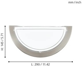 EGLO 83163 - Applique PLANET1 1xE27/60W