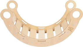 Arco a dondolo montessori di colore naturale in pino massiccio 39x75x38 cm Montessori – Meowbaby