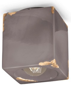 Plafoniera Vintage Ceramica Tortora 1 Luce E27