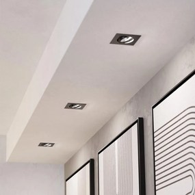 Eglo 902284-SET 3x LED faretto da incasso per controsoffitto SALICETO LED/4,8W/230V 8,8x8,8cm nero