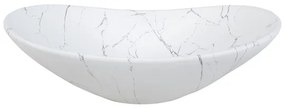 COMAD UN-LENA-MW17 - Lavabo da appoggio LENA 61,5x36 cm ceramica bianco opaco