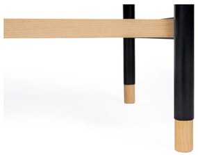 Libreria nera in rovere 90x180 cm Jungend - Woodman