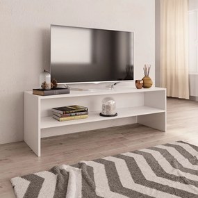 Mobile porta tv bianco 120x40x40 cm in legno multistrato