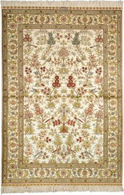 Hereke Tappeto 190 x 130 Beige (Cina) Annodato A Mano