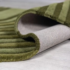 Tappeto verde in lana tessuto a mano 200x290 cm Conway Retro – Flair Rugs