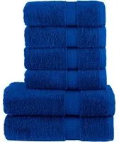 Set Asciugamani 8 pz Blu 600 gsm 100% Cotone 137555