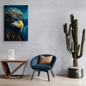 Stampa su tela – Aquila blu-oro