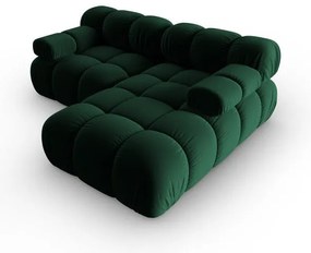 Divano angolare in velluto verde (angolo destro) Bellis - Micadoni Home