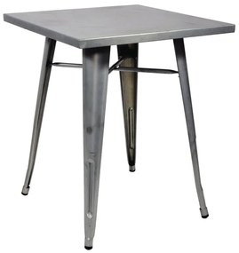 Tavolo da pranzo per giardino Industrial struttura e superficie in Ferro per 2 persone 60x60cm