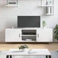 Mobile Porta TV Bianco 150x30x50 cm in Legno Multistratocod mxl 79587