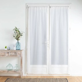 Tende sottili in set bianche in microsatinato 2 pz 70x200 cm Voiline – douceur d'intérieur