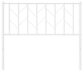Testiera in metallo bianco 100 cm