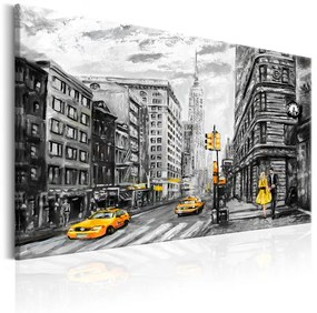 Quadro  Walk in New York  Colore bianco e nero, Dimensioni e Misure 90x60