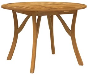 Tavolo da Giardino Ø 110 cm Legno Massello di Acacia