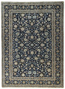 Kashan Tappeto persiano 310x420 Blu (Iran) Annodato A Mano