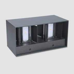Brilagi - DOUBLE CUBE Lampada da parete a LED per esterni LED/12W/230V antracite IP65