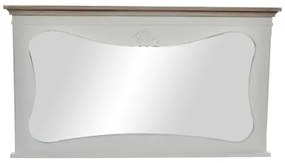 Specchio da parete DKD Home Decor Bianco Legno Naturale 105 x 64 x 4,5 cm