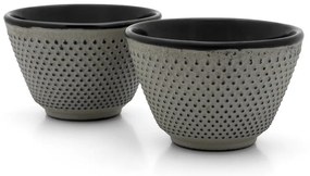 Tazzine in set grigie in ghisa 2 pz 100 ml Jang – Bredemeijer