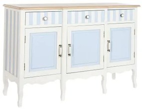 Credenza DKD Home Decor Bianco Blu cielo (140 x 45 x 90 cm)