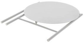 Tavolo da pranzo rotondo in metallo bianco ø 70 cm Disc - Zone