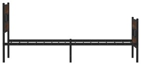 Giroletto senza materasso con testiera e pediera 90x200 cm