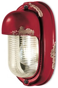 Applique Vintage Verticale Ceramica Bordeaux 1 Luce E27