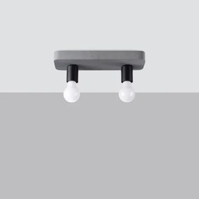 Sollux  SL.1157 - Faretto TAVO 2xE27/15W/230V calcestruzzo