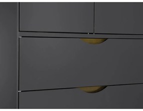 Armadio grigio scuro 80x195 cm Kobe - Woodman