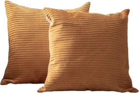 Federe decorative in set in velluto a coste 2 pz 43x43 cm – Mioli Decor