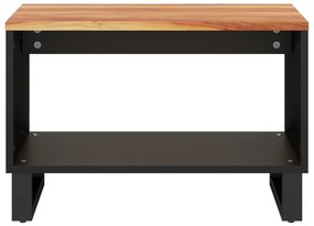 Tavolino da salotto 60x50x40 cm in legno massello di acacia