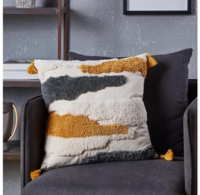 Eglo 420002 - Cuscino decorativo CHEVERY 45x45 cm giallo/grigio