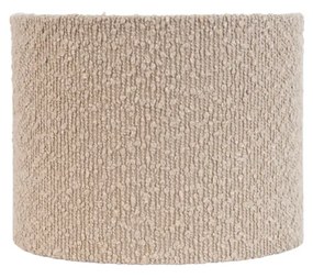 Paralume in tessuto beige con tessuto Teddy 18/18/14