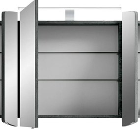 Specchio Contenitore Con Illuminazione Cassca PELIPAL nero L 120 x H 67 x P 17 cm