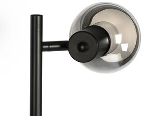 Lampada da terra Art Déco vetro fumé nero 3 luci - VIDRO