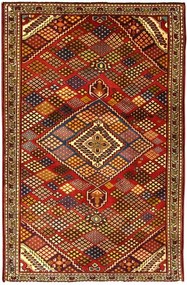 Sandjan Tappeto persiano 210x130 Rosso (Iran) Annodato A Mano