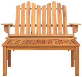 Set da salotto giardino adirondack 2pz legno massello di acacia