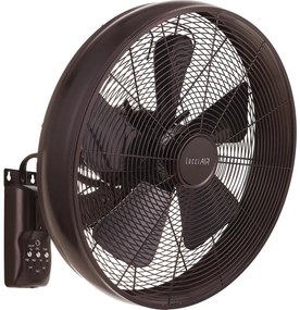 Lucci air 213125 - Ventilatore da parete BREEZE 55W/230V nero/marrone + tc