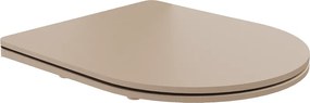 Mexen sedile a caduta lenta slim, duroplast, cappuccino opaco - 39740064