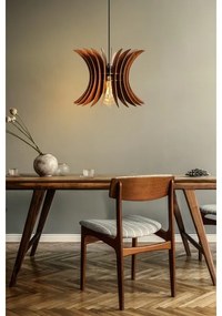 Lampadario a sospensione con filo 1xE27/60W/230V marrone diametro 20 cm